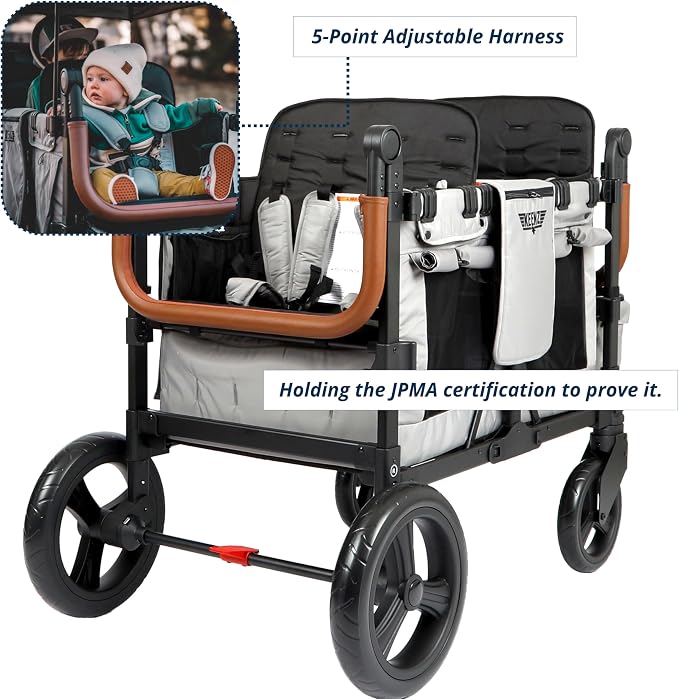 Keenz VYOO Stroller Wagon with Canopy - Image 5