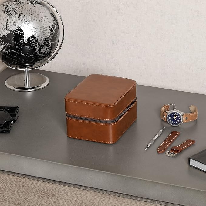 ROTHWELL 5 Watch Travel Case Storage Organizer - Image 2