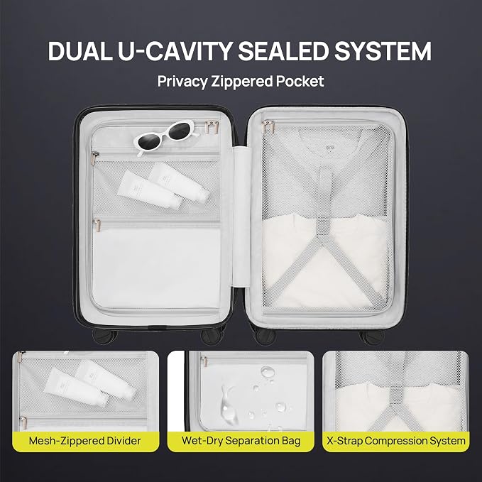 NINETYGO Carry on Luggage 22X14X9 Airline Approved - Image 8