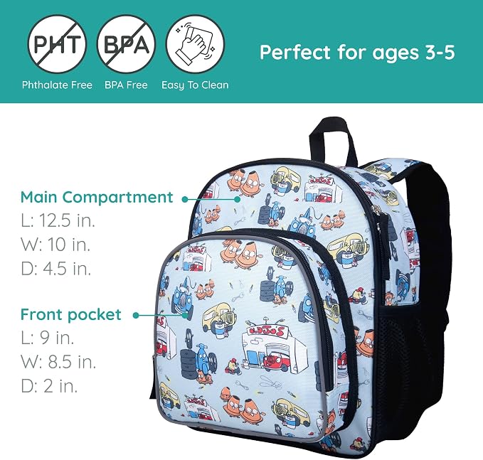 Wildkin JumpOff Jo 12-inch Kids Backpack – Lightweight, Durable Toddler Bag - Image 3