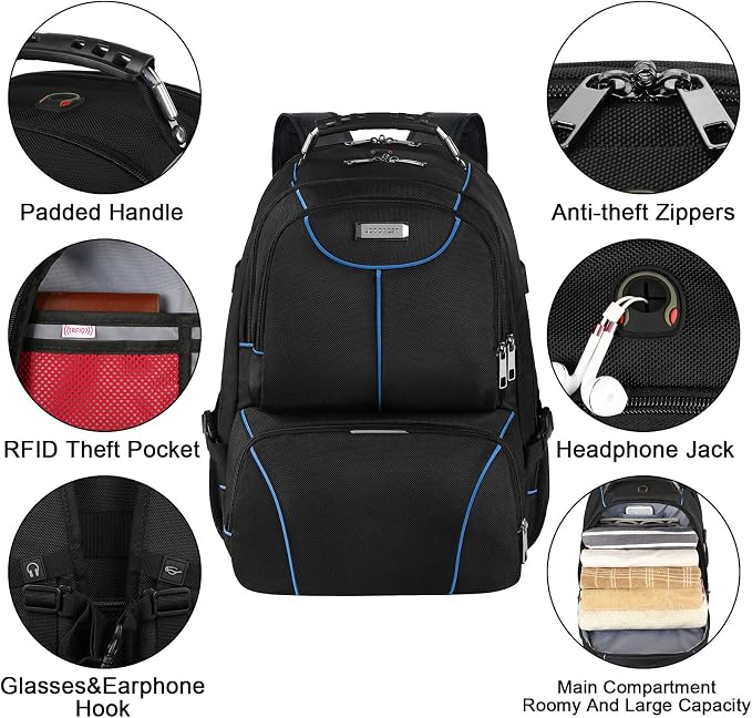 VECKUSON Lunch Bag Backpack, Insulated Cooler Lunch Box Backpack, Extra Large - Image 3