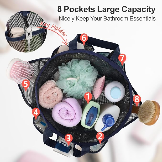 F-color Mesh Shower Caddy Portable - Image 2