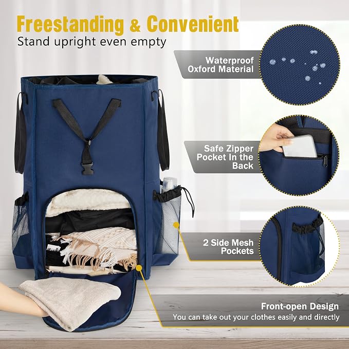 Laundry Bag Backpack Extra Large, 110L Laundry Backpack Heavy Duty - Image 5