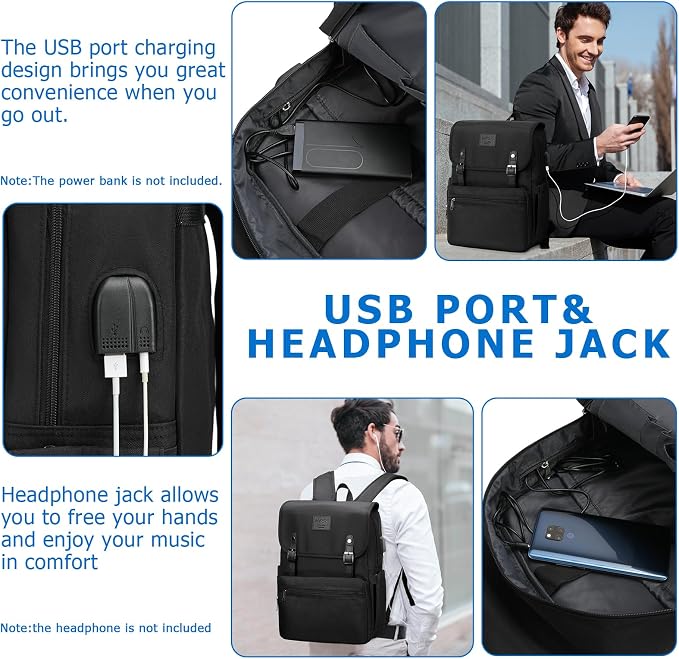 HFSX Vintage College Laptop Backpack - Image 5