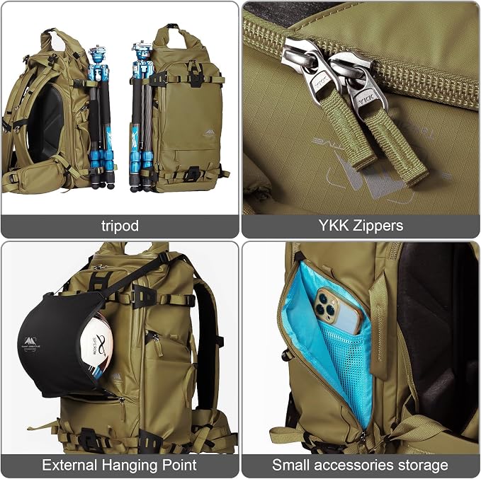 Tenzing 40L Camera Backpack, Waterproof Travel Photography Bag - Image 4