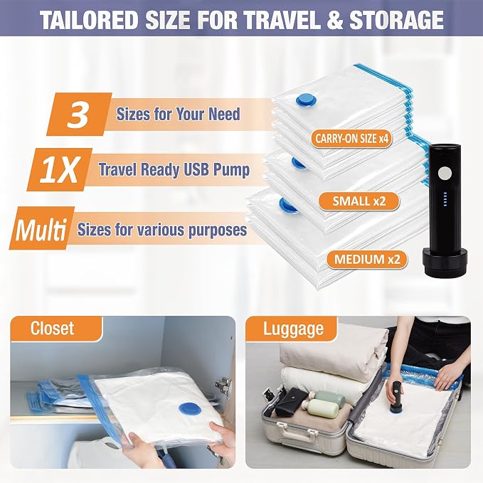Travel Vacuum Storage Bags - Image 4