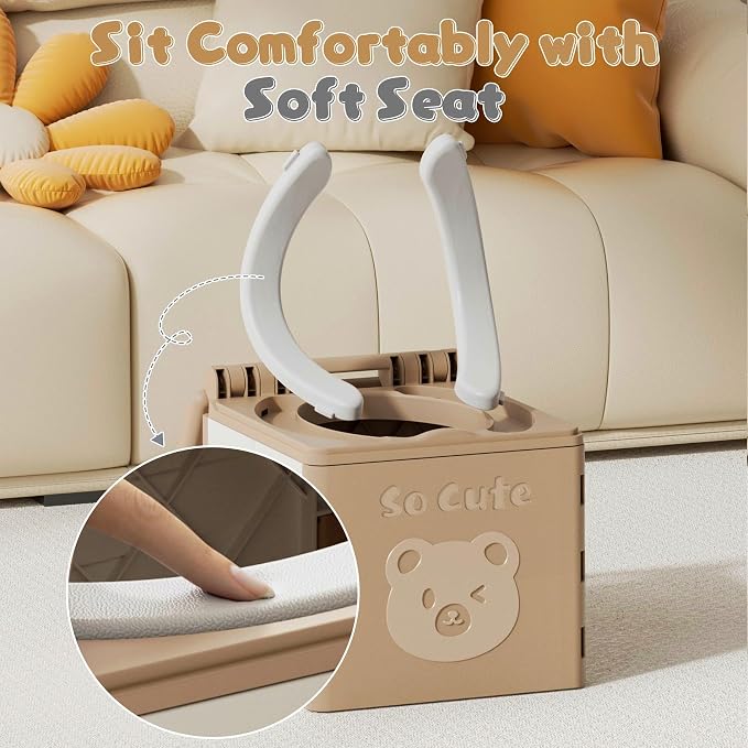 Travel Potty for Toddler with 3 Rolls Liners, Foldable Car Potty for Toddlers - Image 3