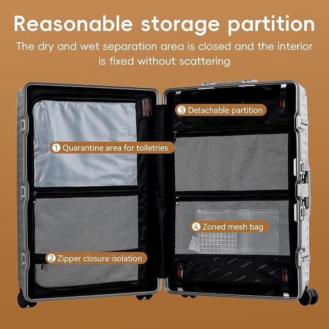 ROAMING Zipperless Luggage 26 Inch - Image 9