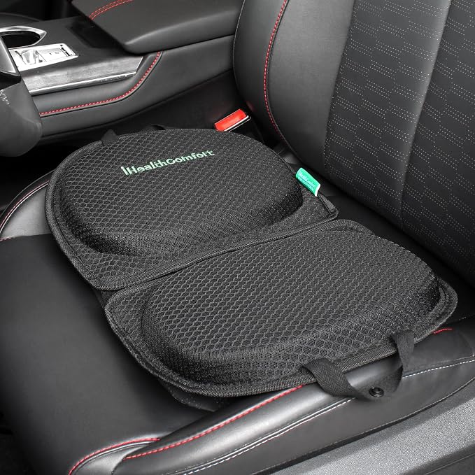 Small Travel Seat Cushion, Gel Memory Foam Seat Cushion, Supportive Butt Pillow - Image 2