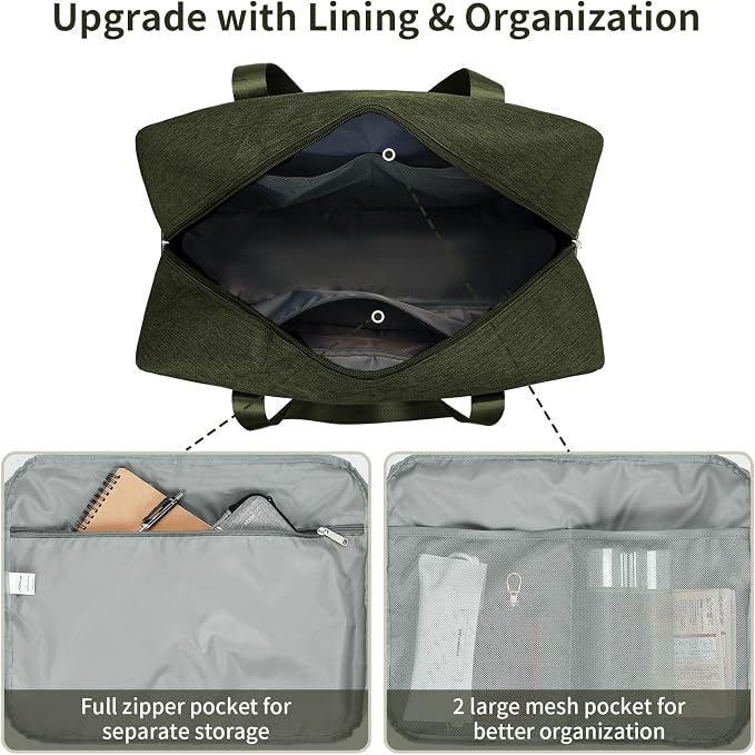 For Spirit Airlines Personal Item Bag 18x14x8 Foldable Travel Duffel Bag - Image 3