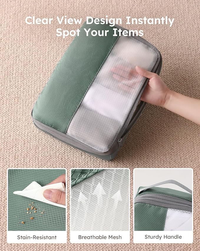 6 Set Compression Packing Cubes - Image 3