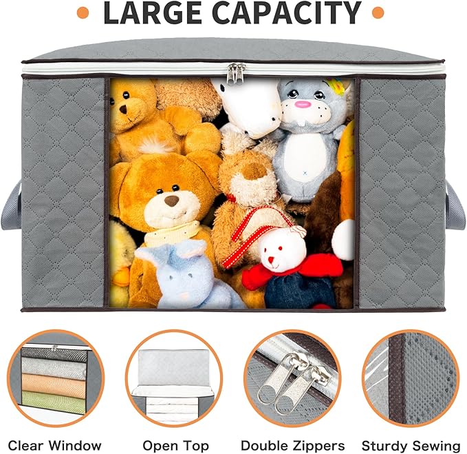 combocube 6 Pack Closet Organizers and Storage Containers, Clothes Storage Bins - Image 3