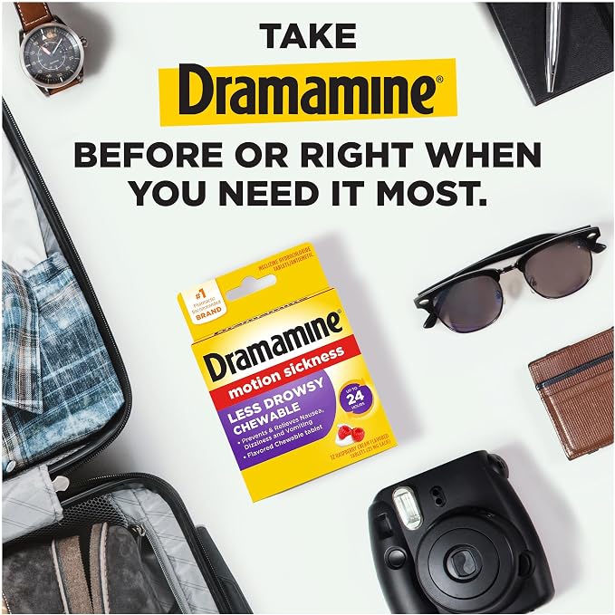 Dramamine Motion Sickness Less Drowsy, Chewables - Image 3