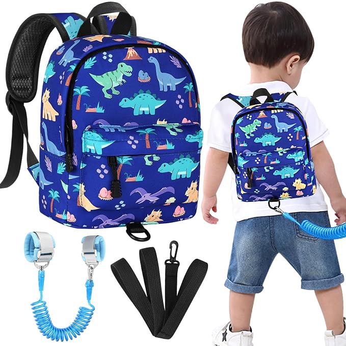 Accmor Toddler Backpack Leash, Cute Dinosaur Kids Backpack by Accmor