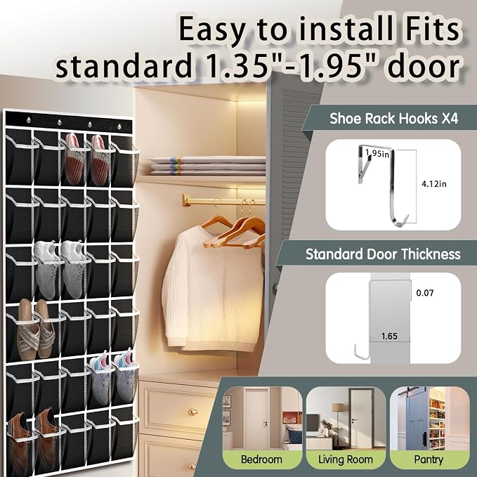 Over the Door Shoe Organizer - Image 6