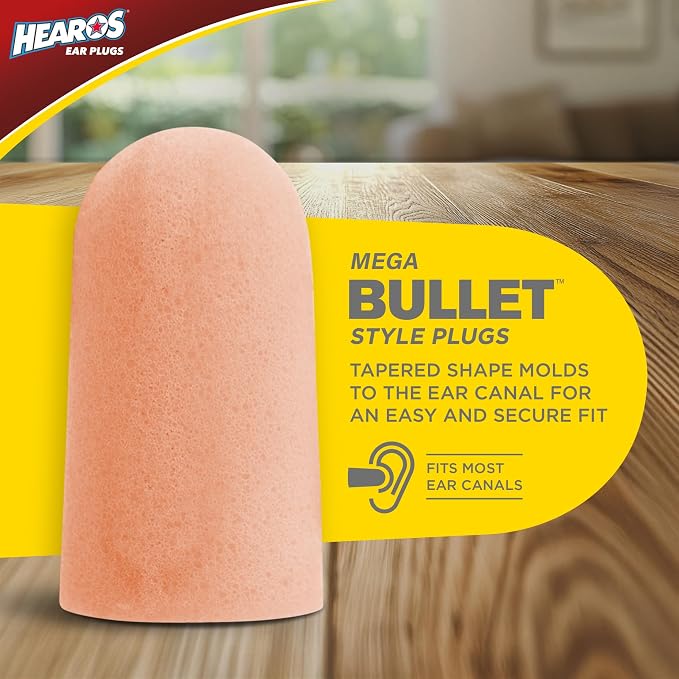HEAROS Ultimate Softness Foam Disposable Earplugs, NRR 32, 100 Pair, PU Foam - Image 4