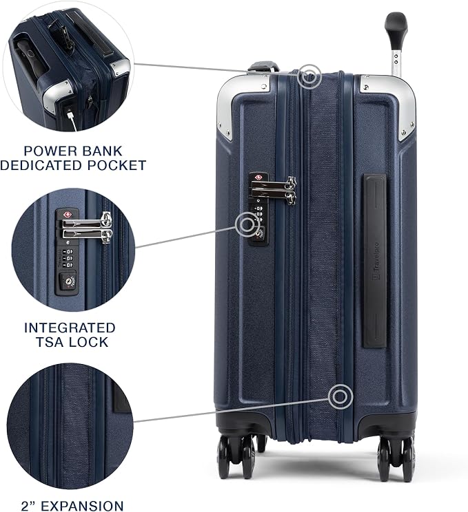 Travelpro Platinum Elite Hardside Expandable Carry on Luggage, 8 Wheel Spinner - Image 5