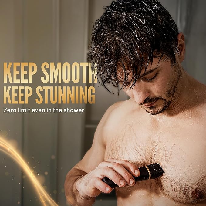 Electric Razor for Men, IPX7 Waterproof Versatile Shaver for Temple, Ear Hairs - Image 4