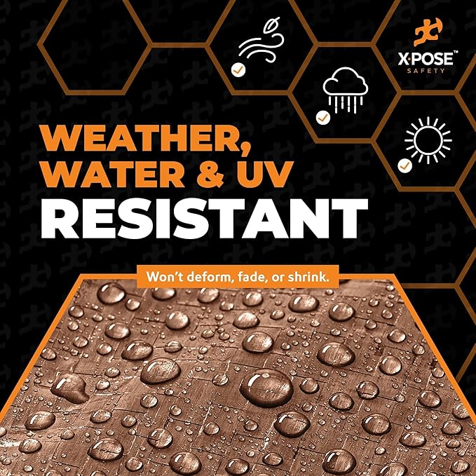 Multipurpose Protective Cover Brown Poly Tarp 8' x 12' - Image 4