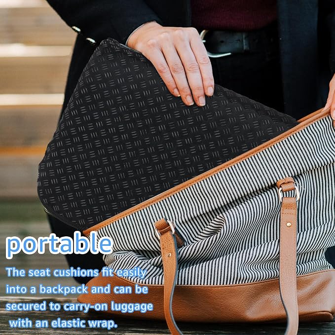 Portable Compact Seat Cushion Foldable Travel Cushion, - Image 5