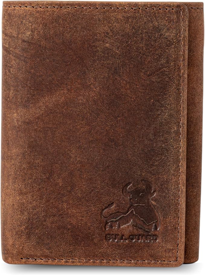 BULL GUARD Leather Trifold Wallets by BullGuard