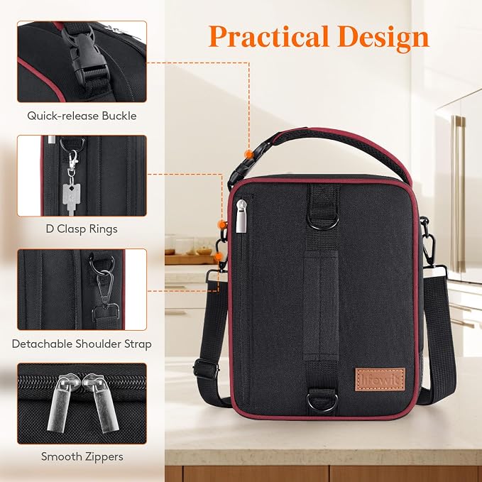 Lifewit Insulated Lunch Box for Men, Expandable Cooler Bag, Freezable Lunch Bag - Image 6