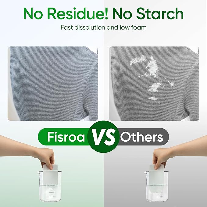 Travel Laundry Detergent Sheets Fisroa 300 Loads Eco-friendly Washing Detergent - Image 5