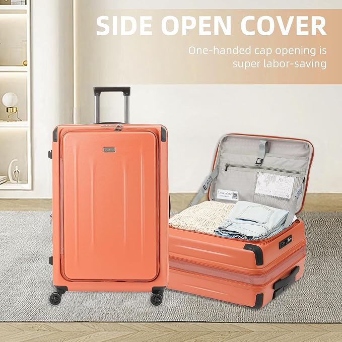 29 Inch Luggage, Top Opening Airline Approved ABS+PC Hard Shell Suitcases - Image 9