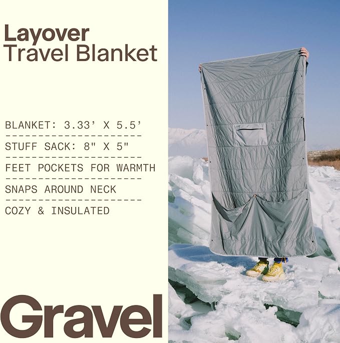 Gravel Layover Travel Blanket – Lightweight, and Warm - Image 2