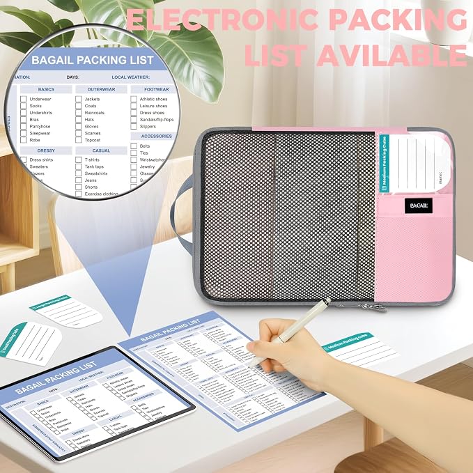 BAGAIL 4/6 Set/8 Set Compression Packing Cubes Travel Accessories Expandable - Image 3