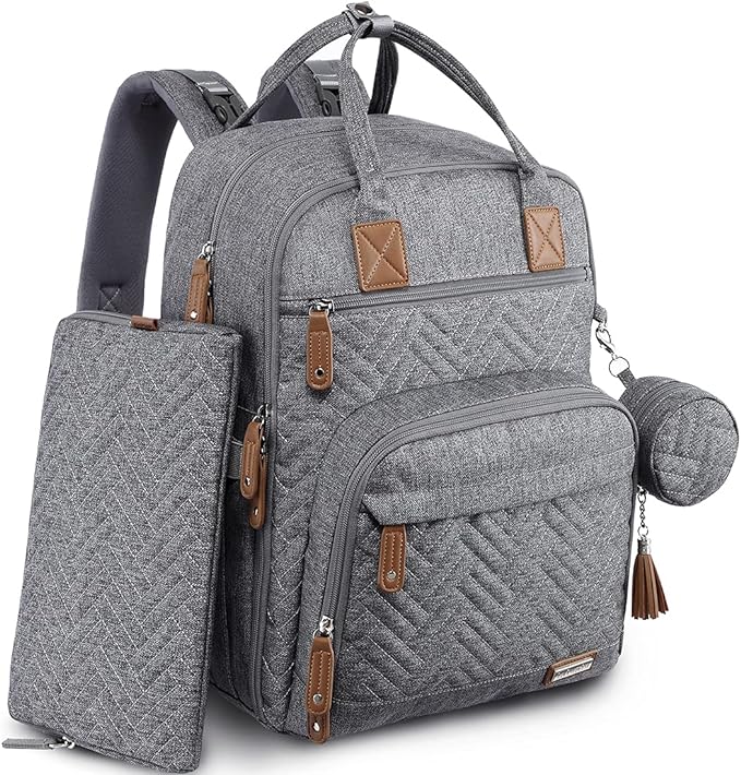 iniuniu Diaper Bag Backpack, 4 in 1 kit Large Unisex Baby Bags by iniuniu