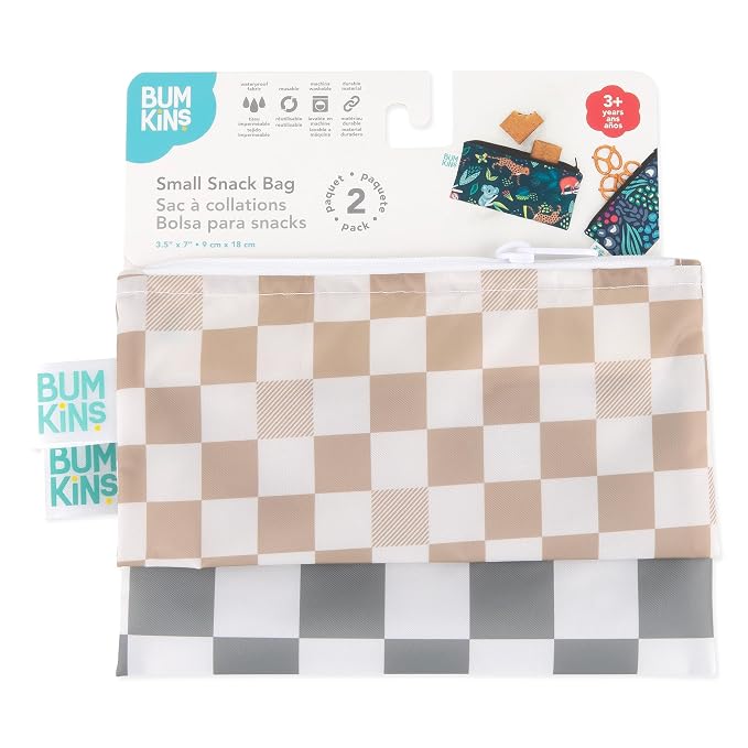 Bumkins Reusable Snack Bags, for Kids School Lunch and for Adults Portion - Image 6