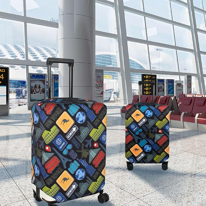 Explore Land Travel Luggage Cover Suitcase Protector Fits 23-26 Inch Case - Image 6