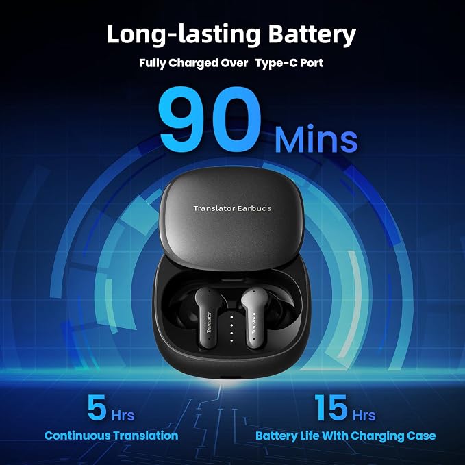Offline AI Translator Earbuds M3 Language Translator Device Translation Earbuds - Image 7