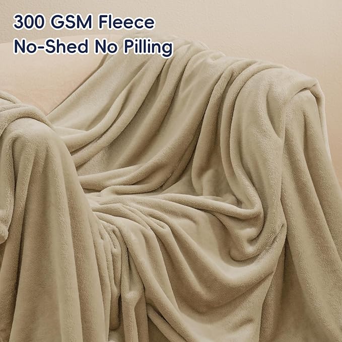 PHF Ultra Soft Fleece Blanket Twin Size, No Shed No Pilling Luxury Plush Cozy - Image 3