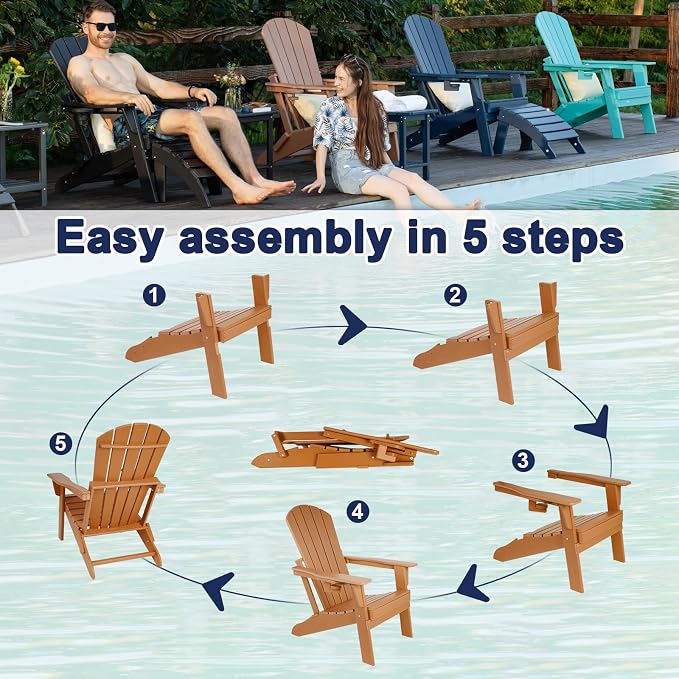 Folding Adirondack Chair - Image 9