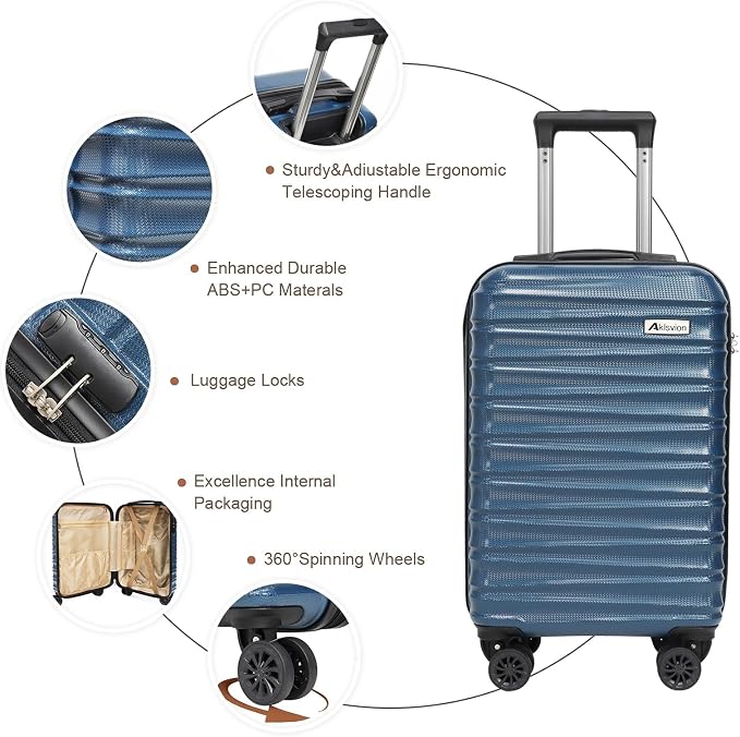 Carry on luggage 20 In suitcase - Image 2