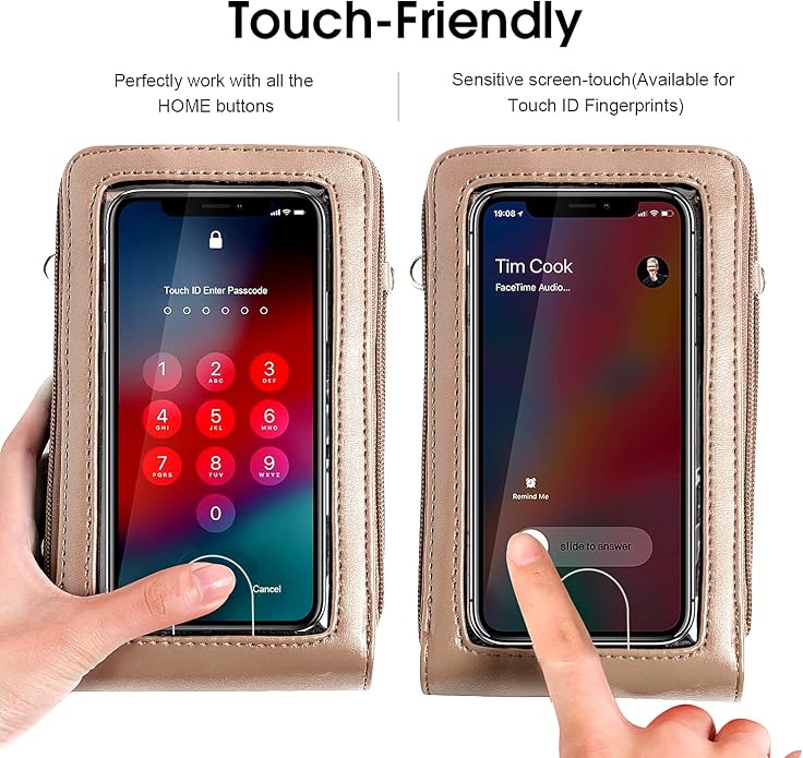 Crossbody Cellphone Purse Women Touch Screen Bag RFID Blocking Wallet Handbag - Image 4