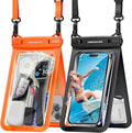 UNBREAKcable IPX8 Waterproof Phone Pouch 2-Pack, Double Space Waterproof Phone by UNBREAKcable