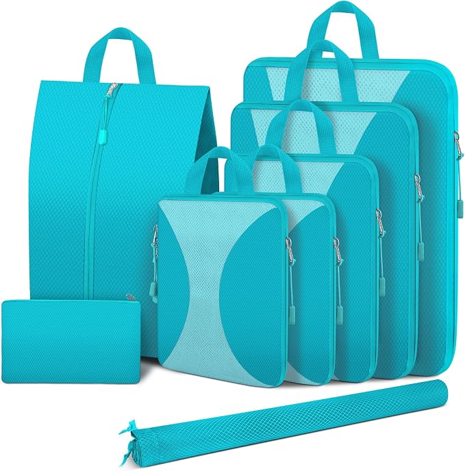 8 Set Compression Packing Cubes by Attmu