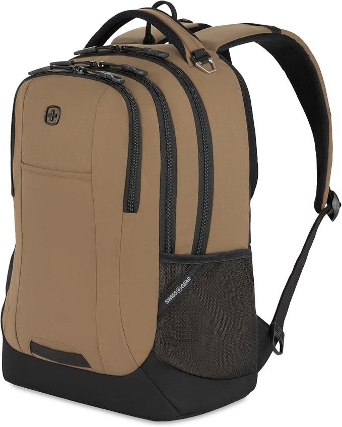 SwissGear Cecil 5505 Laptop Backpack, Pastel Brown/Black by SwissGear