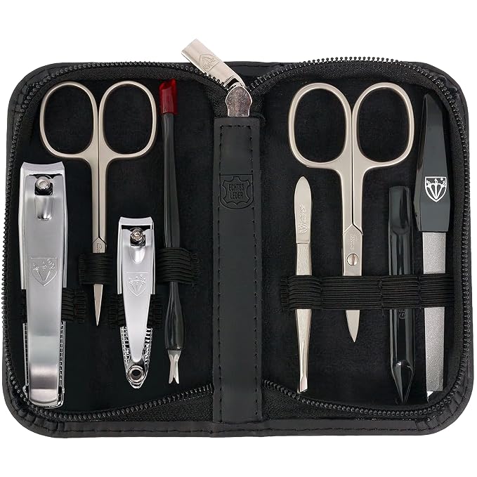 3 Swords Germany – brand quality 8 piece manicure pedicure grooming kit set by 3+Swords+Germany