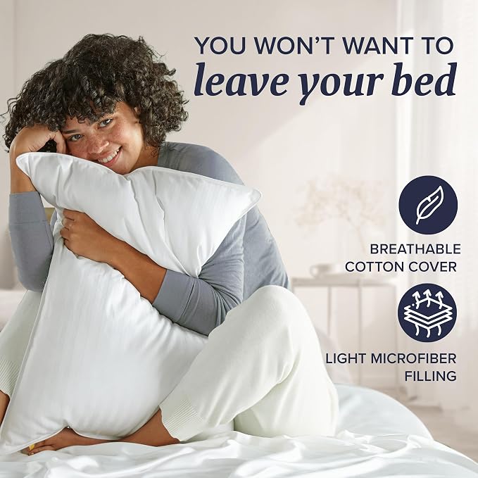 Beckham Hotel Collection Bed Pillows Standard/Queen Size Set of 2 - Image 6