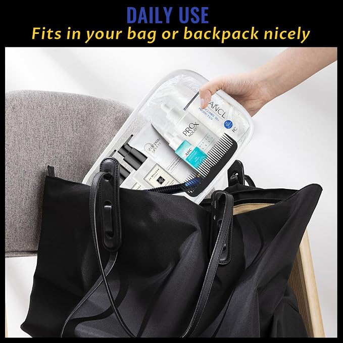 16 Pieces Clear Makeup Bags Bulk, TSA Approved Toiletry Bag - Image 7