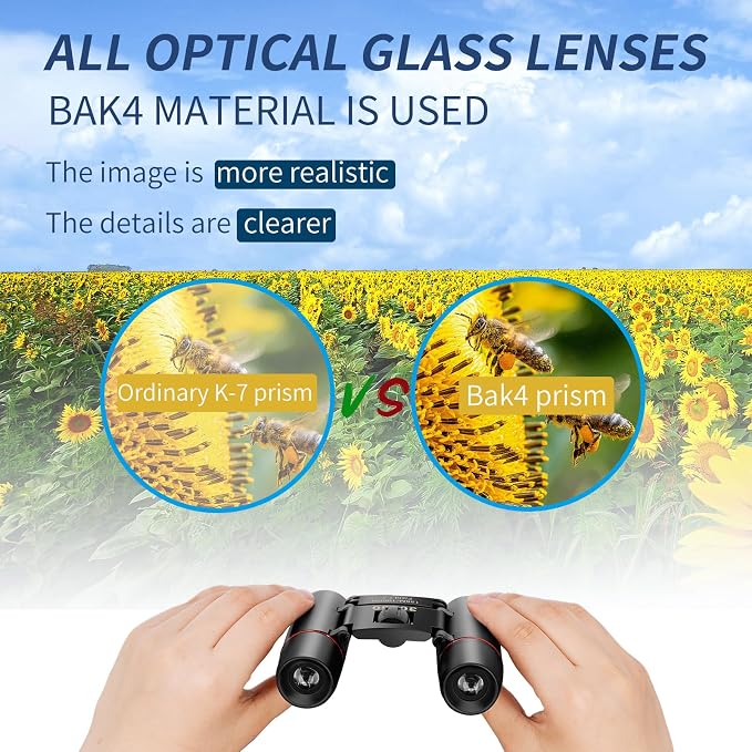 Compact Binoculars for Adults and Kids, HD Mini Portable Outdoor Binoculars - Image 5