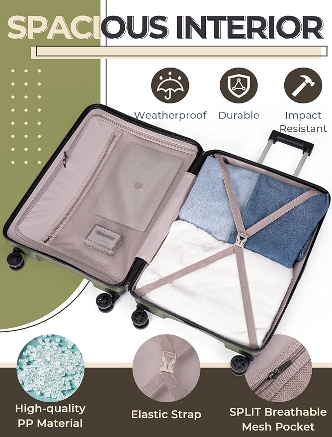 Luggage Sets 5 Piece, Suitcases - Image 6