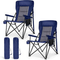 LET'S CAMP Oversized Camping Chairs 29.52" High Back Heavy Duty Lawn Chair by LETSCAMP