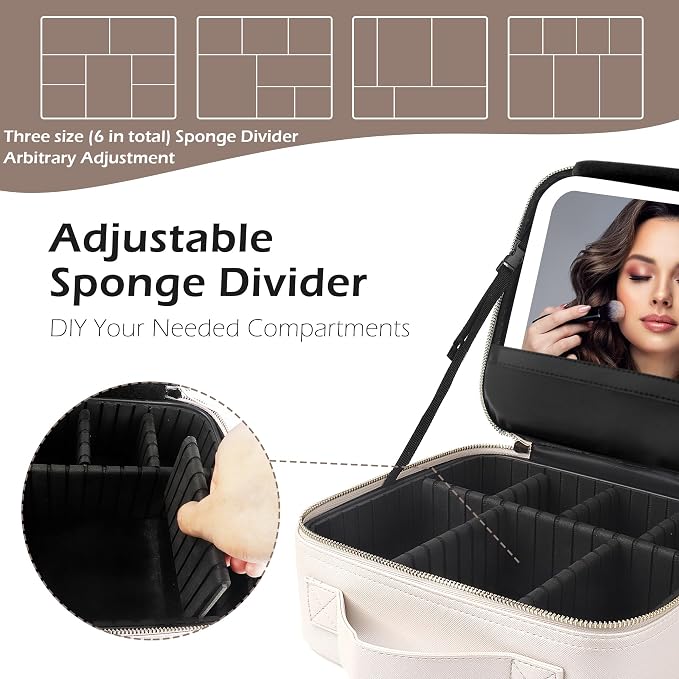 MOMIRA Travel Makeup Bag Cosmetic Bag Makeup Organizer Bag - Image 6