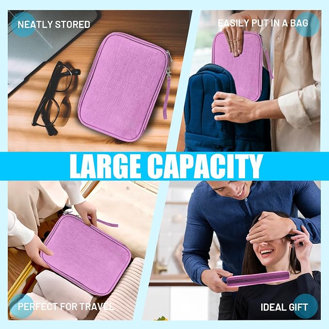 Travel Cable Organizer Bag, Electronics Organizer Tech Pouch - Image 7
