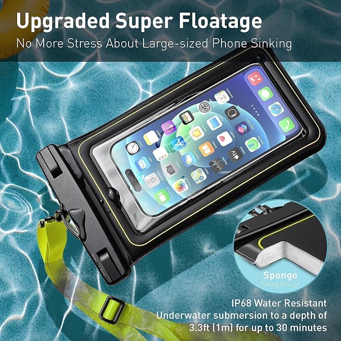 Marine IP68 Waterproof Phone Pouch, Floating Waterproof Phone Case - Image 2
